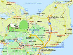 Ferienhof Friedrichsen Ostholstein-Karte